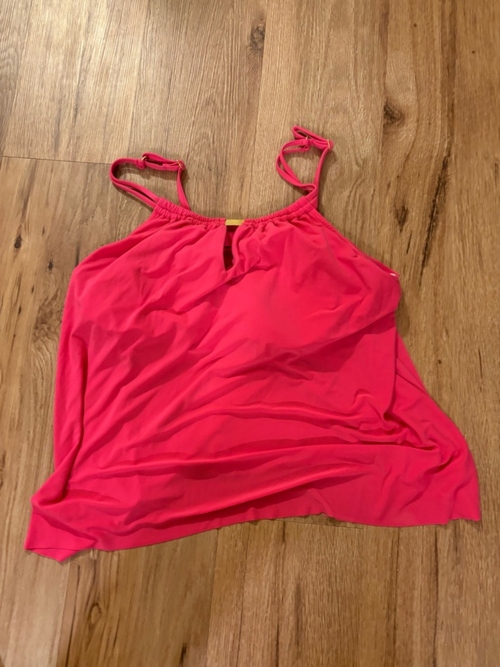 Women's Pink Keyhole tankini